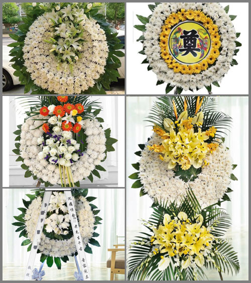 福建龙岩永定区高头乡高南村花圈速递